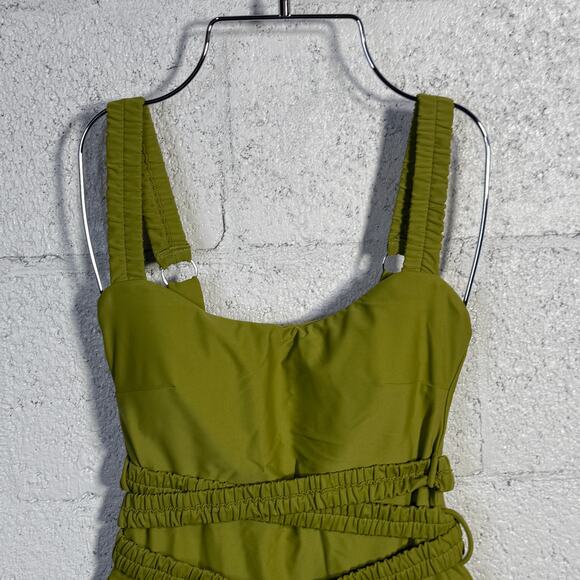 Andrea Iyamah Women's Anti Belted One-Piece in Wasabi Small $214 - Picture 4 of 14